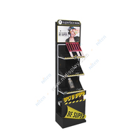 Étagère de présentation pour magasin de détail, en carton ondulé, pliable, présentoir pop-up pour bouteilles, produits cosmétiques et maquillage