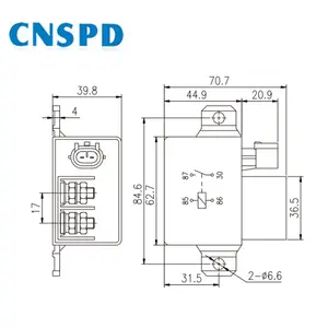 12V 150A טייקו סוג רכב starter ממסר