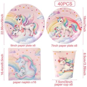 微星库存一次性派对用品套件餐具套装，包括生日派对用餐巾 - Product Image 6