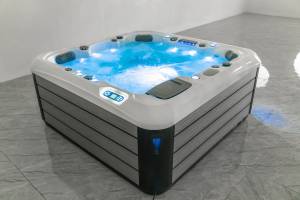 Bain à remous <span class=keywords><strong>carré</strong></span> pour <span class=keywords><strong>6</strong></span> <span class=keywords><strong>personnes</strong></span>, <span class=keywords><strong>Spa</strong></span>, piscine extérieure, <span class=keywords><strong>Spa</strong></span>, bain à remous, massage à jet d'air, <span class=keywords><strong>spa</strong></span> extérieur - Product Image 2