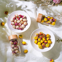 Thé en fleurs Dragon Balls en fleurs, fleurs séchées naturelles chinoises faites à la main, format mini, emballage en bouteille, marque privée, thé aromatisé, vente en gros