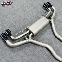 Système d'échappement arrière performant KM SS304 pour BMW X5M F95 X6M F96 S63 4.4T V8 en acier inoxydable Catback