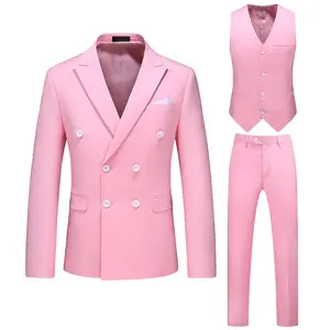 Dark Cream Double-Breasted Green Mens Dress Lavender Suit With Green Mans Yellow Suits Pink Suite For Men