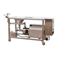 Mélangeur de poudre liquide et de solides en suspension avec trémie, mélangeur en ligne auto-aspirant en acier inoxydable pour poudre et liquide