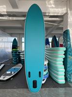 Lac Bleu Gris Gonflable Non-slip Sports Printed Stand-Up Paddleboard Board Accessoires de gonflage pour le divertissement aquatique