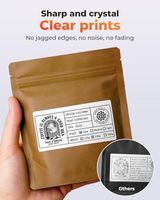 Etiquetas Térmicas Directas de 4" X 2", Pegatinas para Impresora Térmica, Adhesivo Fuerte, Papel Perforado, Código de Barras, Correo, 500 Hojas/1 Rollo