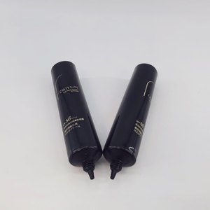 Black Plastic Cosmetic Tube Twist Dispenser Packaging Container Custom Printed for Skincare <b>Sunscreen</b> Cream - Product Image 1