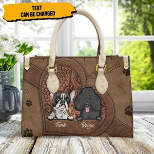 <span class=keywords><strong>Borse</strong></span> da donna in pelle di lusso da ufficio graziose <span class=keywords><strong>borse</strong></span> da donna stampate con Bulldog francese - Product Image 2