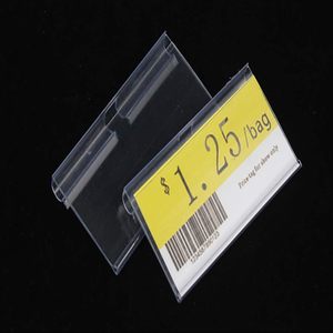 Il supermercato fornisce un supporto <span class=keywords><strong>per</strong></span> etichette in PVC trasparente con doppio gancio <span class=keywords><strong>per</strong></span> ripiano del prezzo al dettaglio 4-8cm (1.57-3,15 pollici) - Product Image 3