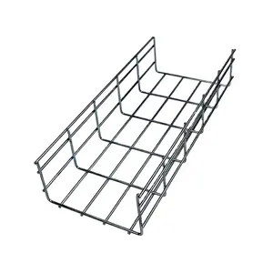 Supplier Customized Office Galvanized Wire Mesh Cable Tray Organizer Cable Management Tray