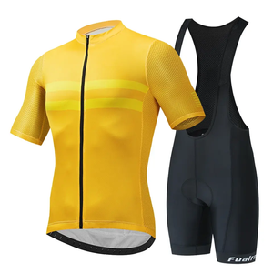 <span class=keywords><strong>Ensemble</strong></span> de maillots de cyclisme à manches courtes respirants à séchage rapide pour hommes, équipe masculine, vélo, fourniture d'usine en gros - Product Image 1