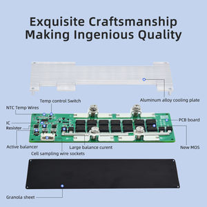 XJ BMS 4S 12V 100A LifePO4 액티브 밸런서 LFP 3.2V NMC 3.7V 리튬 배터리 PCB 보드 NTC 보호 - Product Image 2