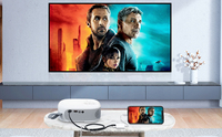 Mini projecteur HD pour cinéma maison, éducation des enfants, projecteur intelligent mobile pour projection aérienne