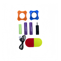 Microphone sans fil professionnel UHF à fréquence fixe, 2 canaux, avec suppression du bruit, portée de 20 m, en alliage métallique, pour les fêtes