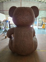 Centre commercial extérieur personnalisé/parc d'attractions/rue commerciale en fibre de verre Big 2.1 M Brown Teddy Bear Sculpture & Statue en vente