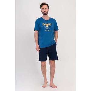 Ensemble short et t-shirt à col rond pour homme, style hip-hop, avec poches, respirant, imprimé - Product Image 4