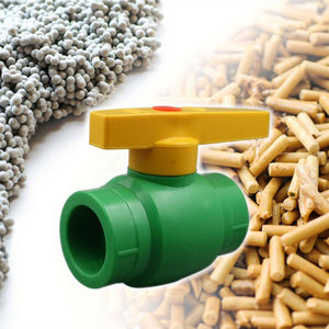 Зеленый белый пластиковый шаровой клапан для сельского хозяйства, фитинги для подачи воды, производитель Шанхая - Product Image 2