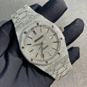 Reloj de Lujo con Diamantes Tese, Color D, Mecánico, Automático, de Buceo, Acero Inoxidable, Movimiento ETA, Resistente al Agua 30 Bar, Estilo Hip Hop - Product Image 3