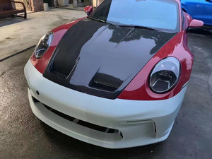 Pour <span class=keywords><strong>Porsche</strong></span> <span class=keywords><strong>911</strong></span> 991.1 991.2 kit Carrosserie 991.1 991.2 Mise À Niveau 992GT3 style pare-chocs avant couverture 991.1 991.2 kit Carrosserie - Product Image 6