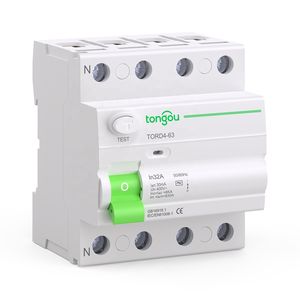 Relé de disyuntor electromagnético RCCB de 4 polos Mini 300mA 32a 63A Tipo B Dispositivo de corriente residual con 400a ELCB - Product Image 6