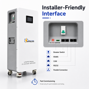 51.2V 314Ah 16kWh LiFePO4 Battery Custom Logo & Design WiFi Cloud Monitoring 6000 Cycles Mobile Solar <b>Storage</b> EU Warehouse Stock - Product Image 5