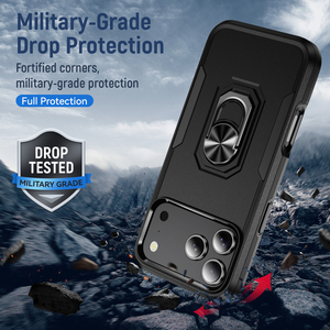 Nouvelle coque de protection robuste en TPU+PC pour 15/15 Pro Max/17, antichoc, antidérapante, texturée, avec pare-chocs résistant, compatible avec la charge sans fil Qi, pour téléphones mobiles - Product Image 5