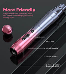 Biomaser Machine à tatouer sans fil Dermografo Maquillage permanent avec 2 têtes de batterie <span class=keywords><strong>Kit</strong></span> de microblading pour l'Académie - Product Image 2