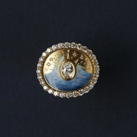 Bague de tarot en acier inoxydable plaqué or 18 carats PVD, imperméable et non ternie, de la marque Fanhua