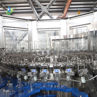 Ligne de remplissage et de bouchage de bouteilles en verre entièrement automatique, équipement complet d'embouteillage de boissons, moteur à engrenages, 500 ml, 1000 ml, 8000 BPH