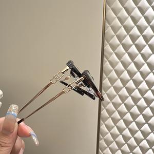 Montures de lunettes Danyang Cat Eye en TR90 et métal, monture complète légère, unisexe, verres en résine, design quadrilatéral linéaire - Product Image 5