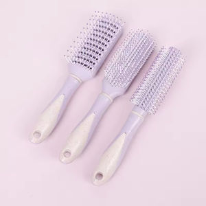 Vendita calda <span class=keywords><strong>fantasia</strong></span> viola nuovo set di massaggio elastico cuscino d'aria paglia di grano cuscino d'aria spazzola per capelli districante - Product Image 5