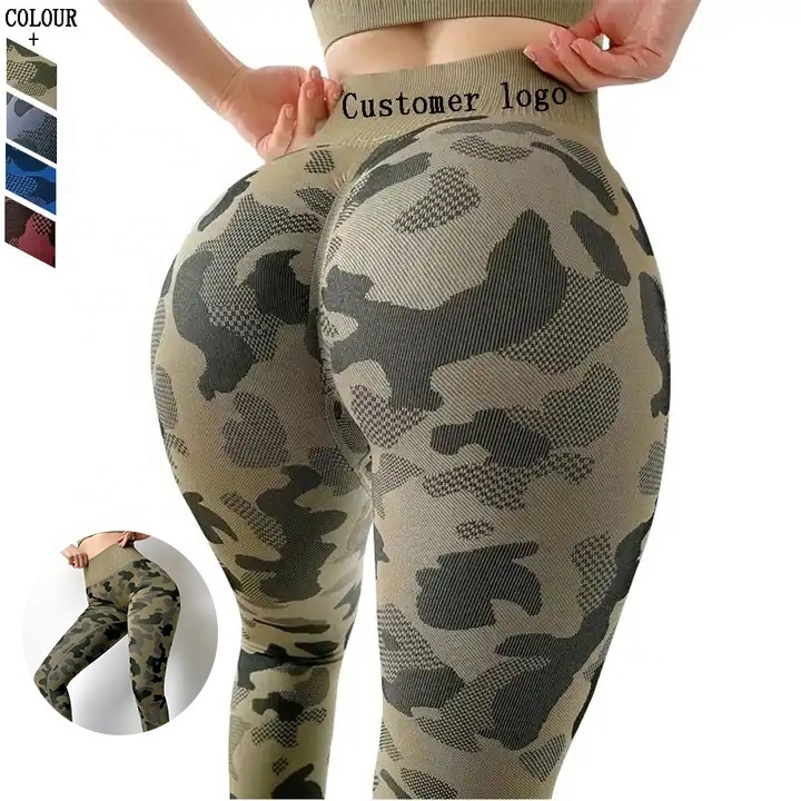 Large High Waisted Seamless Yoga Pants