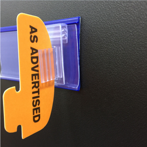 Supermarkt Plank Rand Meethope Avondmaal Gripper <span class=keywords><strong>pvc</strong></span> <span class=keywords><strong>label</strong></span> plastic tag plank prater teken houders voor Promotie - Product Image 5
