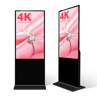 Harga pabrik monitor totem layar sentuh LCD digital 43 49 55 65 75 86 inci Wifi iklan android layar sentuh