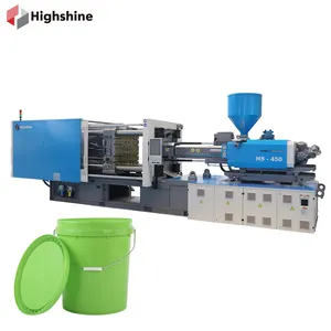 2024 NEW Highshine 450Ton 10L New PP Round Plastic Pail with Lid Injection Molding Machine