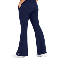 3 pièces légères 135g/ ㎡   Tenue médicale extensible 4 directions : Haut col en V et pantalon évasé et jogger pour le confort des longues journées en clinique dentaire et spa