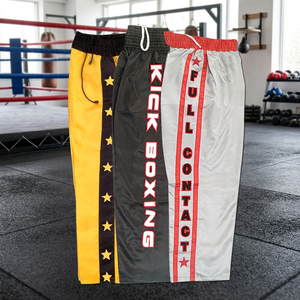 กางเกงมวยไทยสำหรับ MMA คาราเต้กังฟูและจิว-จุสึโลโก้ตามสั่ง - Product Image 5
