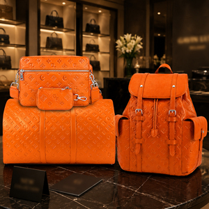 New Custom Luxury Embossed PU Leather Bag Set Large Capacity Shoulder Handheld Crossbody Bag with Removable Shoulder Strap - Product Image 6