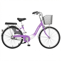 Vélo de ville en acier SY à prix d'usine, 26, 27,5, 29 pouces, pour femmes, avec panier en plastique