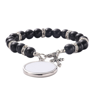 Chapelet Catholique Bijoux Bracelet Transfert Chaud Croix Conception DIY Saint Icône Photos Prêt à Vendre Bracelet Accessoire - Product Image 2