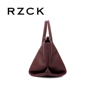 Borse a Mano RZCK Trendy in Morbida Pelle Rossa Ciliegia <span class=keywords><strong>per</strong></span> Studentesse Universitarie, Grandi Borse Extra da 17 Pollici <span class=keywords><strong>per</strong></span> Signore - Product Image 5
