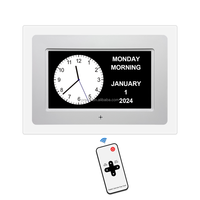 Hoch auflösender digitaler 7-Zoll-Acryl-Fotorahmen Musik-und Video wiedergabe Modernes Design Medikamenten erinnerung Demenz uhr