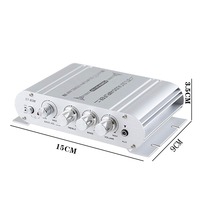 Amplificateur audio numérique Hi-Fi professionnel 2.1 canaux 20WX2+40W 12V avec circuit imprimé en alliage d'aluminium 4-8