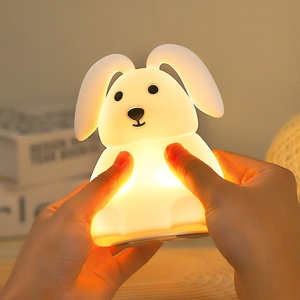 Veilleuse Bébé Rechargeable Design Mignon <span class=keywords><strong>Lampe</strong></span> de Chevet Apaisante avec 7 Couleurs Options Alimentée par Batterie pour Enfants - Product Image 3