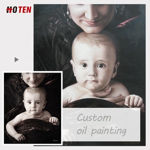 Tùy Chỉnh Handmade Hiện Đại Phong Cách Chân Dung Sơn Dầu Trên Vải Tạo Ra Từ Hình Ảnh Và Bức Tranh Chân Dung - Product Image 2