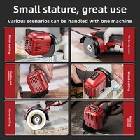 Mini meuleuse d'angle AKX, bricolage, alimentée par batterie au lithium 6000mAh, meuleuse multifonctionnelle pour la maison, polissage et découpe