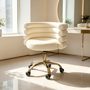 Luxury Salon Shampoo <b>Chair</b> Gold Metal Base PU <b>Leather</b> Backwash Shampoo Bed With White Ceramic Basin Salon Furniture - Product Image 6