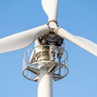 Éolienne 30KW GWS-30000W, vitesse de démarrage basse de 2,5 m/s, rotor de 12 m, 3 phases PMSG 380V pour parc éolien