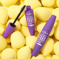 Vente en gros de cosmétiques Mascara pur en Fiber de soie Mascara sans huile Plus Long curl HD 3D Mascara liquide de maquillage anti-taches rimel