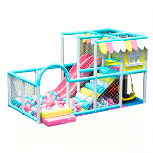 Parque Infantil Interior Pequeño y Suave para Niños, Corralito con Tobogán y Piscina de Pelotas para Guarderías y Centros Comerciales - Product Image 2